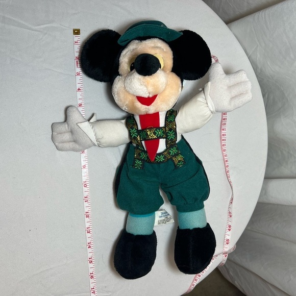 Vintage Disneyland Mickey Mouse Plush 15" - Alpine German in Lederhosen - Picture 3 of 4